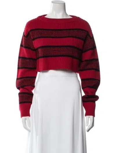 Pre-owned Re/done Wool Striped Sweater In Red