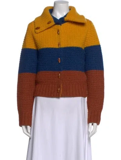 Pre-owned Re/done Wool Sweater W/ Tags In Yellow