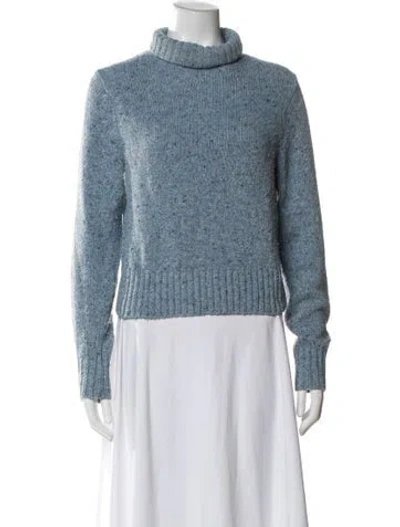 Pre-owned Re/done Wool Turtleneck Sweater In Blue
