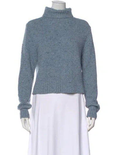 Pre-owned Re/done Wool Turtleneck Sweater In Blue