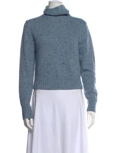 Pre-owned Re/done Wool Tweed Pattern Sweater In Blue