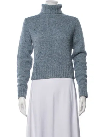 Pre-owned Re/done Wool Tweed Pattern Sweater In Blue