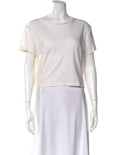 Pre-owned Re/done X Hanes Bateau Neckline Short Sleeve T-shirt W/ Tags In White