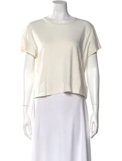 Pre-owned Re/done X Hanes Bateau Neckline Short Sleeve T-shirt W/ Tags In White