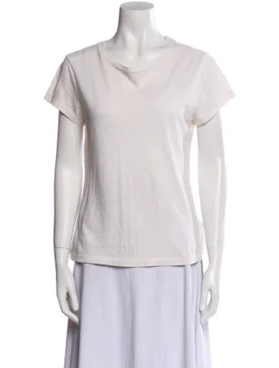 Pre-owned Re/done X Hanes Cowl Neck Short Sleeve T-shirt In Neutral