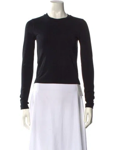 Pre-owned Re/done X Hanes Crew Neck Long Sleeve Top In Black