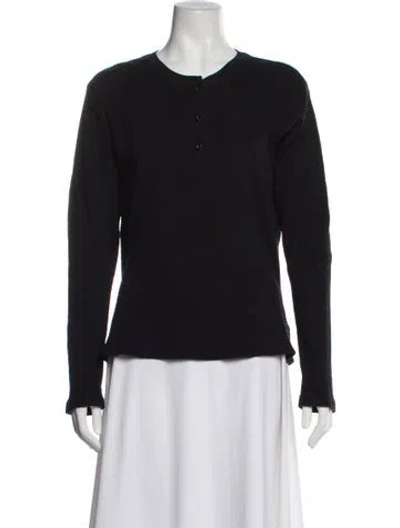 Pre-owned Re/done X Hanes Crew Neck Long Sleeve Top In Purple