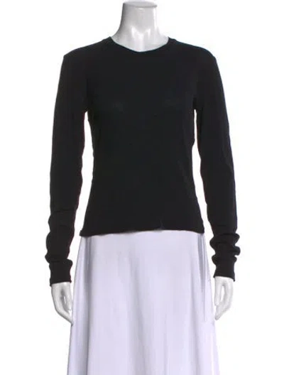 Pre-owned Re/done X Hanes Crew Neck Long Sleeve T-shirt In Black