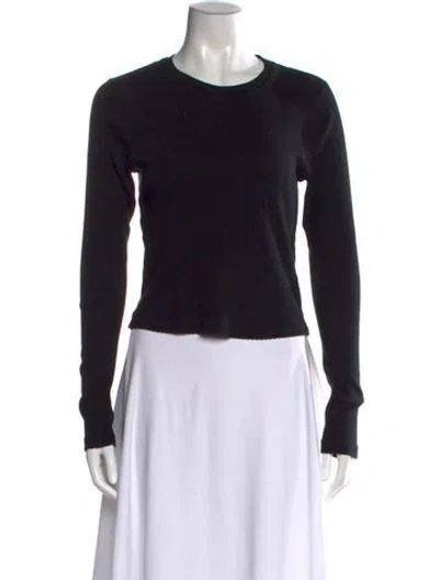Pre-owned Re/done X Hanes Crew Neck Long Sleeve T-shirt In Black