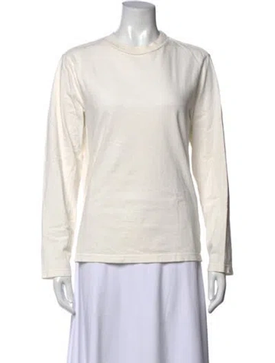Pre-owned Re/done X Hanes Crew Neck Long Sleeve T-shirt In Neutral