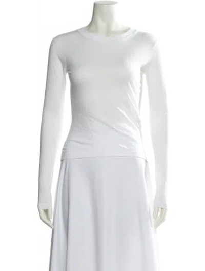 Pre-owned Re/done X Hanes Crew Neck Long Sleeve T-shirt W/ Tags In Neutral