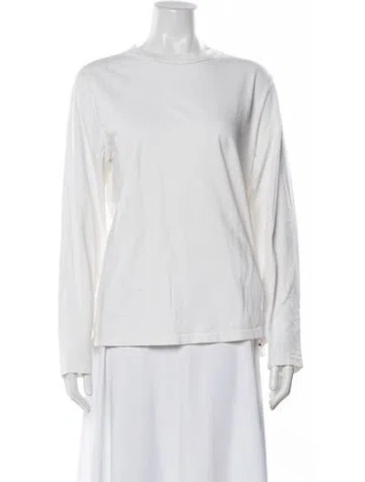 Pre-owned Re/done X Hanes Crew Neck Long Sleeve T-shirt In White