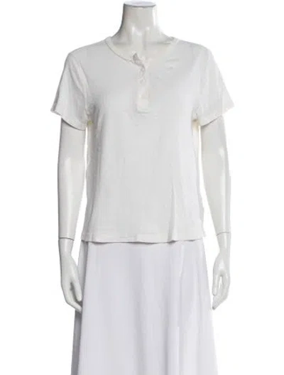 Pre-owned Re/done X Hanes Crew Neck Short Sleeve T-shirt In Neutral
