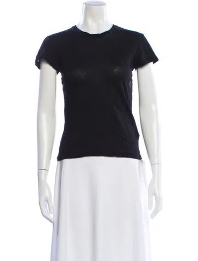 Pre-owned Re/done X Hanes Crew Neck Short Sleeve T-shirt W/ Tags In Black