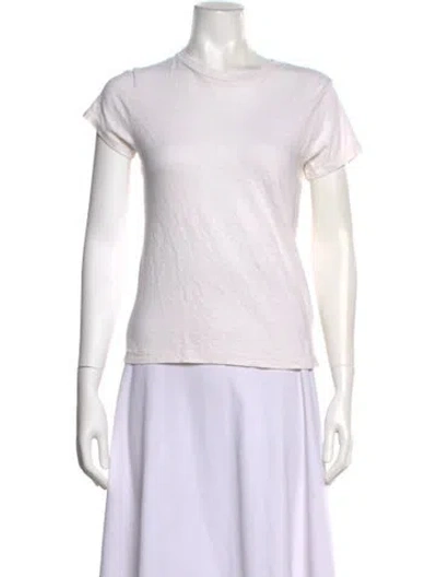 Pre-owned Re/done X Hanes Crew Neck Short Sleeve T-shirt W/ Tags In White
