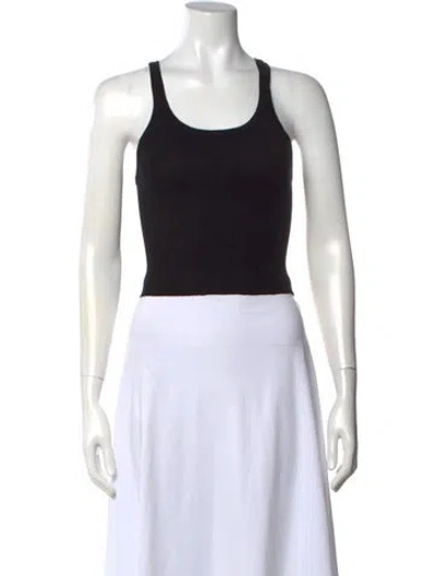 Pre-owned Re/done X Hanes Crew Neck Sleeveless Crop Top In Black