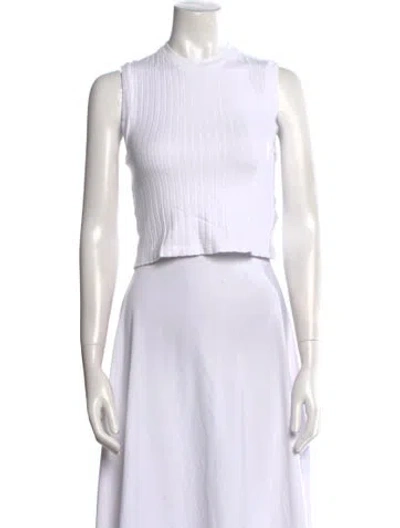 Pre-owned Re/done X Hanes Crew Neck Sleeveless Crop Top W/ Tags In Green