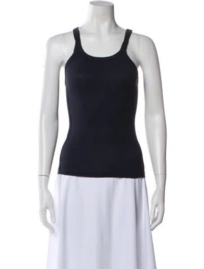 Pre-owned Re/done X Hanes Crew Neck Sleeveless Top In Blue