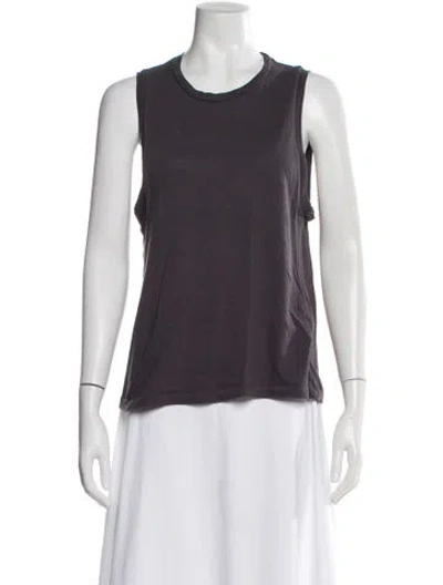 Pre-owned Re/done X Hanes Crew Neck Sleeveless Top In Gray