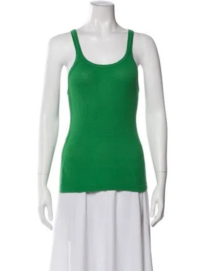 Pre-owned Re/done X Hanes Crew Neck Sleeveless Top In Green