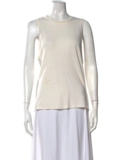 Pre-owned Re/done X Hanes Crew Neck Sleeveless Top In Neutral
