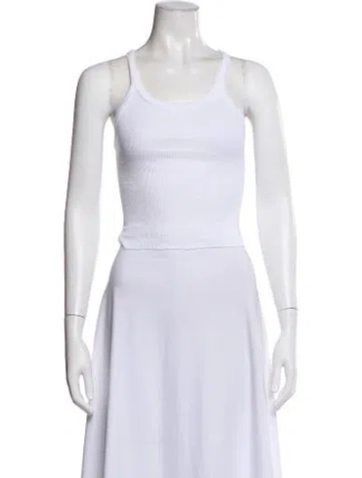 Pre-owned Re/done X Hanes Crew Neck Sleeveless Top In White