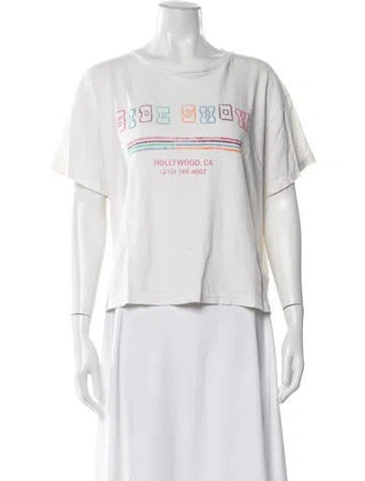 Pre-owned Re/done X Hanes Graphic Print Crew Neck T-shirt In Green