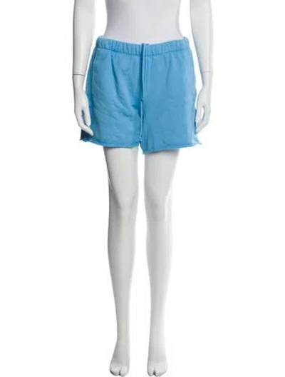 Pre-owned Re/done X Hanes Mini Shorts In Blue