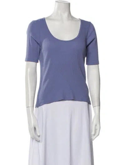 Pre-owned Re/done X Hanes Scoop Neck Short Sleeve T-shirt In Purple