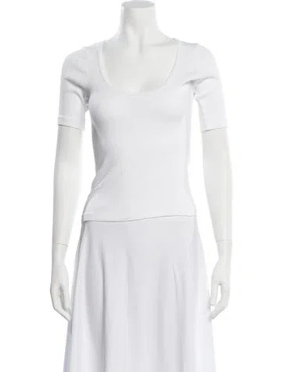 Pre-owned Re/done X Hanes Scoop Neck Short Sleeve T-shirt In White