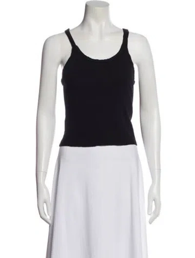 Pre-owned Re/done X Hanes Scoop Neck Sleeveless Top In Black
