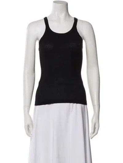 Pre-owned Re/done X Hanes Scoop Neck Sleeveless Top In Black
