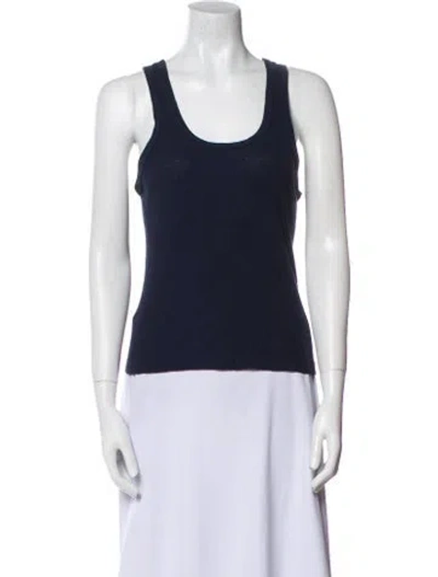 Pre-owned Re/done X Hanes Scoop Neck Sleeveless Top In Blue