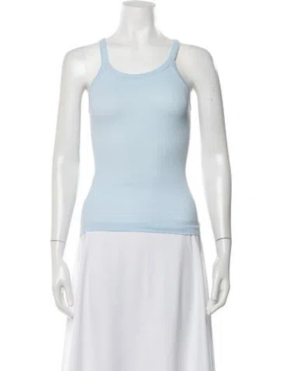 Pre-owned Re/done X Hanes Scoop Neck Sleeveless Top In Blue