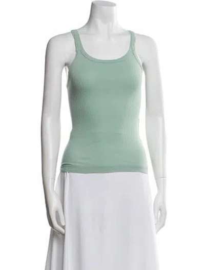Pre-owned Re/done X Hanes Scoop Neck Sleeveless Top In Green