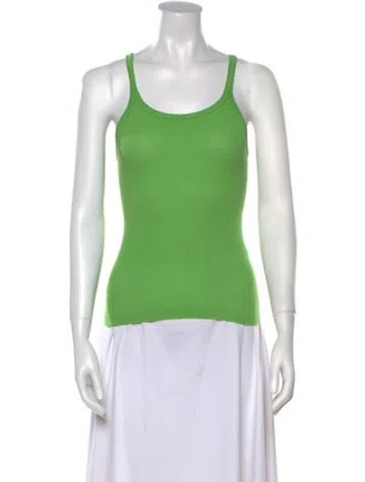 Pre-owned Re/done X Hanes Scoop Neck Sleeveless Top In Green