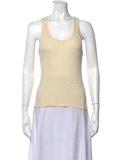 Pre-owned Re/done X Hanes Scoop Neck Sleeveless Top In Neutral