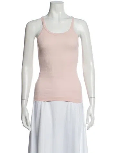 Pre-owned Re/done X Hanes Scoop Neck Sleeveless Top In Orange