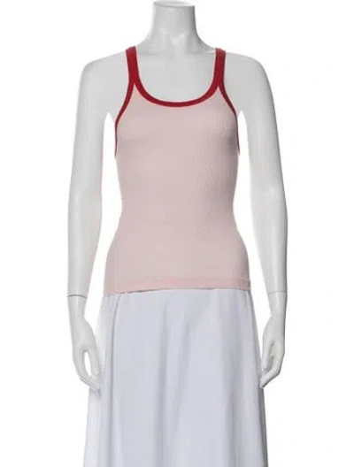 Pre-owned Re/done X Hanes Scoop Neck Sleeveless Top In Pink