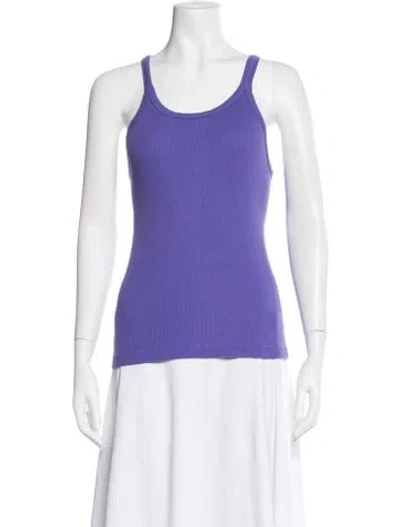 Pre-owned Re/done X Hanes Scoop Neck Sleeveless Top In Purple