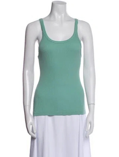 Pre-owned Re/done X Hanes Scoop Neck Sleeveless Top W/ Tags In Green