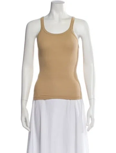 Pre-owned Re/done X Hanes Scoop Neck Sleeveless Top W/ Tags In Neutral