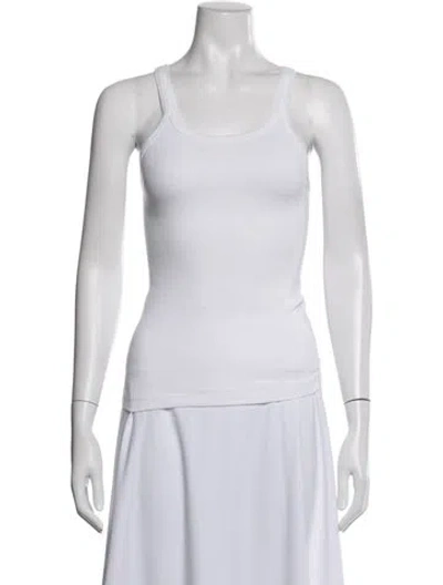 Pre-owned Re/done X Hanes Scoop Neck Sleeveless Top W/ Tags In White