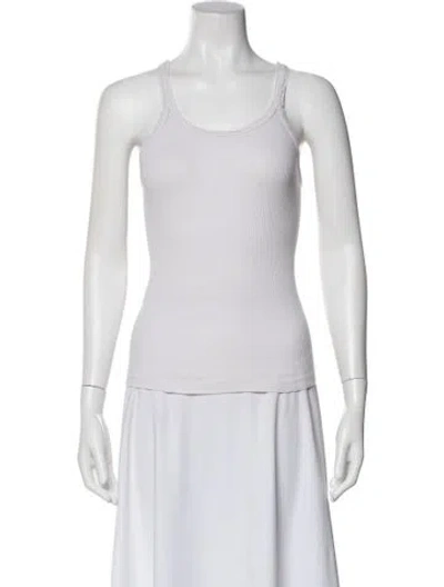 Pre-owned Re/done X Hanes Scoop Neck Sleeveless Top In White