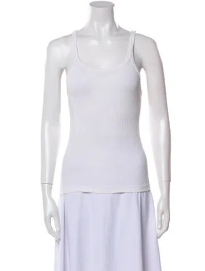 Pre-owned Re/done X Hanes Scoop Neck Sleeveless Top In White
