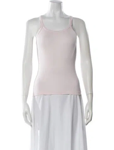 Pre-owned Re/done X Hanes Scoop Neck Sleeveless Top In White