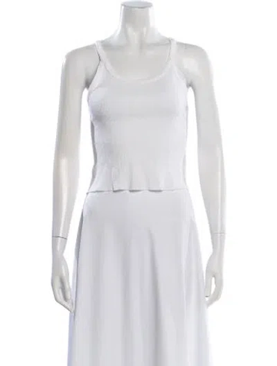 Pre-owned Re/done X Hanes Scoop Neck Sleeveless Top In White