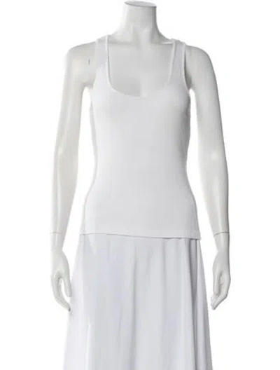 Pre-owned Re/done X Hanes Scoop Neck Sleeveless Top In White