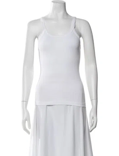 Pre-owned Re/done X Hanes Scoop Neck Sleeveless Top In White