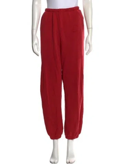 Pre-owned Re/done X Hanes Straight Leg Pants In Red